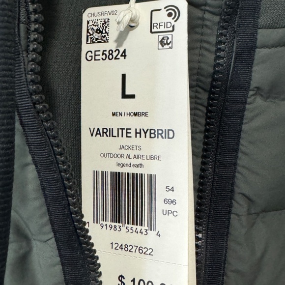 Adidas Men's Green Hooded Jacket - Picture 4 of 4